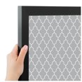 thumbnail image 4 of PinPix ArtToFrames 10x22 Custom Cork Bulletin Board Quatrefoil Grey   Poster Board Has a Fabric Style Canvas Finish, Framed in Satin Black (PinPix-284), 4 of 6