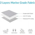 thumbnail image 2 of Hweilai Housse de Bateau Imperméable, Housses de Bateau Remorquables de Qualité Marine 210D, Durables et Résistantes aux Déchirures, Protection Extérieure Toutes Saisons, 2 of 8