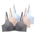thumbnail image 2 of LOVZFMLL 3 Pack Plus Size Bras for Women Floral Comfort Underwire Bra Push Up Full Coverage Padded Bra Everyday Bralettes BM 42, 2 of 9