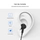 thumbnail image 4 of Auriculares intrauditivos con cable de alta resolución, graves extra, aislamiento de ruido y micrófono para iPhone, iPod, iPad, MP3, Huawei y Samsung, auriculares livianos con control de, 4 of 5