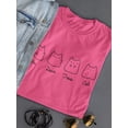 thumbnail image 3 of Counting Kittens Shaped T-Shirt Women -Smartprints Designs, Female x-Large, 3 of 4