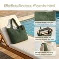 thumbnail image 4 of Under $15 Clearance Beach Bags,Woven Straw Tote Bags，Large Beach Bag, Weaving Swim Shopping Travel Bag Waterproof, 4 of 7
