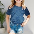 thumbnail image 2 of Gerichy Girls Graphic Print T-Shirt Girl Fashion Valentines Day Printed Short Sleeve Tshirt Summer Tops, 2 of 5
