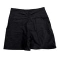 thumbnail image 4 of Yoga Shorts for Women High Waist Lifting Stretchy Slim Fit Solid Print Pocket Ruched Gym Shorts for Athletic Wear Black L, 4 of 4