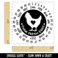 thumbnail image 2 of Egg Laid Expiration Date Calendar Self-Inking Rubber Stamp Ink Stamper - Black Ink - Small 1 Inch, 2 of 7