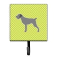 thumbnail image 1 of German Wirehaired Pointer Checkerboard Green Leash or Key Holder, 1 of 1