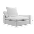thumbnail image 3 of Loveseat Sectional Sofa Modular Corner Sofa 2 Seaters Soft Cozy Lounge for Living Room Bedroom,White, 3 of 8