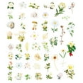 thumbnail image 6 of 100 Pcs Natural Flower Stickers for Scrapbooking Retro Art Plant Flowers Automatic Paste Stickers Decorative Stickers for Scrapbook Laptop Skins DIY - style:style 1, 6 of 6