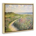 thumbnail image 3 of Stupell Industries Impressionist Coastal Meadow Gold Framed Floater Canvas Wall Art design by Petal Prints Design, 25 x 31, 3 of 9