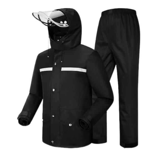 1x Traje de lluvia a prueba de viento para motocicleta, trajes de lluvia para pesca, senderismo al aire libre, camping 2XL