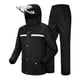 thumbnail image 1 of Trajes de lluvia Ropa impermeable plegable Adultos Trajes de lluvia transpirables para motocicleta para pesca 2XL, 1 of 9