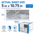 thumbnail image 3 of ForPro Embossed Foil Sheets 500S, 5” W x 10.75” L, 500-Count, Aluminum Foil, Pop-Up Dispenser, for Hair Color Application and Highlighting Services, Food Safe, 3 of 7
