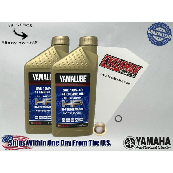 Cyclemax Full-Synthetic Yamalube Oil Change Kit for 2009-2013 Yamaha GRIZZLY 125