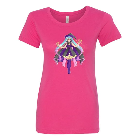 Inktastic Beautiful Purple Anime Witch Women's T-Shirt