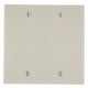 thumbnail image 1 of Placa de cubertura Leviton para caja termoplástica de 2 espacios color almendra claro, 1 of 2