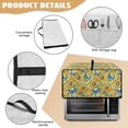 thumbnail image 6 of Renewold Toaster Oven Protection Case with Accessory Pockets Dustproof Microwave Oven Air Fryer Protector Polyester Small Appliance Cover, 22.5 x 18.5 x 13 Inches, Butterfly Sunflower, 6 of 7