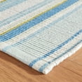 thumbnail image 5 of Dash & Albert Daphne Stripe Handwoven Cotton Rug, 2' 6" x 8', French Blue, 5 of 7