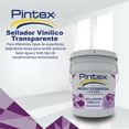 thumbnail image 2 of PINTEX Sellador Vinílico Transparente Linea 5x1 | Base Agua para Interior y Exterior | Mejora Adherencia y Reduce Porosidad | Fácil Aplicación | Sellador Transparente Cubeta 19 Litros, 2 of 5
