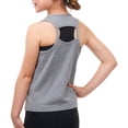 thumbnail image 3 of Danskin Now Girls' Dri-More Racerback Tank With Keyhole, Sizes 4-16, 3 of 3