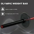 thumbnail image 3 of Soozier 7.2ft Weight Bar, Bench Press Bar with Rotating Sleeves, 1500lbs Weight Capacity, Red, 3 of 9
