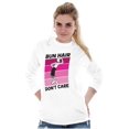 thumbnail image 5 of Bun Hair Don't Care Olive Oyl Popeye Women's Long Sleeve T Shirt Brisco Brands M, 5 of 6