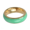 thumbnail image 1 of Flmtop Simple Green Faux Jade Men Finger Ring Engagement Party Jewelry Accessory Gift, 1 of 7