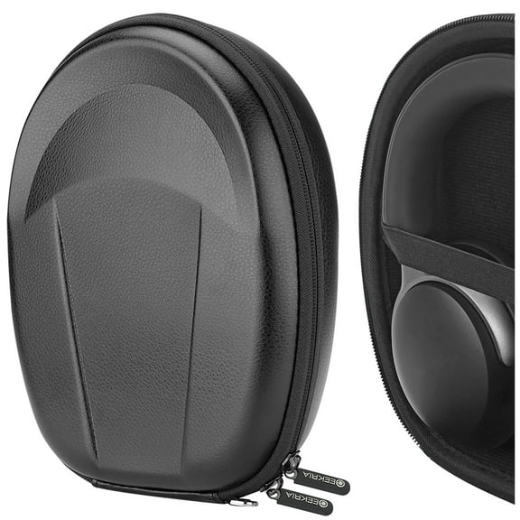Geekria Shield Headphones Case Compatible with Boses QC Ultra II/45/35 II/35/25/SE, Replacement Hard Shell Travel Carrying Bag with Cable Storage (Black)