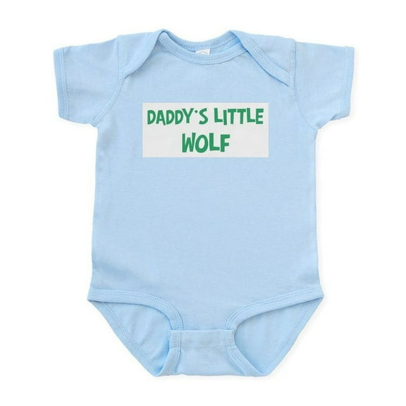 CafePress - Daddys Little Wolf Infant Bodysuit - Baby Light Bodysuit, Size Newborn - 24 Months