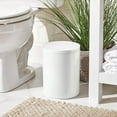 thumbnail image 2 of mDesign Round Swing Trash Can Waste, Garbage Container Bin - for Bathroom, Powder Room, Bedroom, Kitchen, Craft, 2 of 5