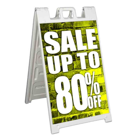 Sale Up To 80 Percent Off (24" X 36") Standard A-Frame Signicade, Includes Decal Applied To Stand