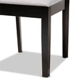 thumbnail image 4 of Baxton Studio Jackson Gray Upholstered Espresso Wood 4-Piece Dining Chair Set, 4 of 7