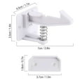 thumbnail image 3 of Spencer 20 Pack Universal Cabinet Locks Child Safety, Adhesive Child Kids Baby Proof Drawer Cabinet Locks Latches, No Drilling or Tools Required (White), 3 of 9