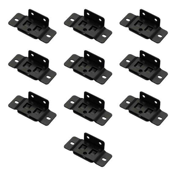10pcs 90 Degree White Iron Brackets Strong Shelf Support DIY Furniture Hardware