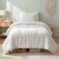 thumbnail image 6 of Regency Heights Waffle Weave Comforter Set, Twin/Twin XL Size Textured Comforter Bed Set for Dorm, 2-Piece Lightweight Bedding Set with Pillow Sham for All Season, White/Multi Color, 6 of 9