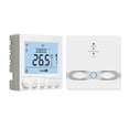 thumbnail image 1 of Zootealy WIFI Smart Boiler Thermostat with Receiver 3.2Inch LCD Display Intelligent Thermostat with Application & Voice Control Digital Programmable Thermostat, 1 of 6