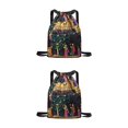 thumbnail image 1 of relayinert Scratch Resistant And Wear-resistant Dry-wet Separation Travel Sports Backpack Lightweight And Easy To Carry Cloth Under the FlowerTree 2Set, 1 of 6