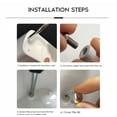 thumbnail image 4 of 2 estantes de baño para ducha, organizador montado en la pared, soporte para champú con toallero, sin perforación, almacenamiento de cocina, accesorios de baño (negro) Sailing Electrónica, 4 of 5