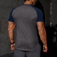 thumbnail image 7 of Ribbed T Shirts for Men , Color Block Raglan Short Sleeve Fitness Workout Tops V Neck Shirt Slim Fit Casual Basic Tee Fashion Bodybuilding Muscle Gym Baseball Tshirts, 7 of 7