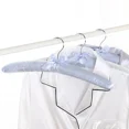 thumbnail image 3 of 5pcs Satin Padded Display Hangers – Sponge-Padded with Silver Hooks for Silk, Clothes & Garment Storage (Light Blue), 3 of 7