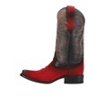 thumbnail image 3 of Ferrini Mens Roughrider Embroidered Narrow Square Toe Cowboy  Boots Shoes, 3 of 5