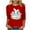 Red, variant on Xixinqiwan Easter Day Womens Tops,Womens Tops Trend Three Quarter Sleeve Printed Cartoon Easter Bunny Tshirt Top Easter Dress for Women