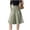 *Green, variant on VBVC Women's High Waisted Wide Leg Culottes , A-Line Pull-On Summer Shorts For Women , Ladies' Button Decor Flowy Shorts with Pockets,Black,M-4XL