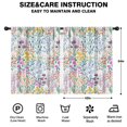 thumbnail image 2 of Blackout Kids Curtains,Pioneer Flower Floral Print Pattern Childrens Insulated Curtains Set Of 2,Bedroom Essentials,Toddler Room Decor 42"x54", 2 of 5