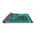 thumbnail image 2 of Ahgly Company Indoor Round Oriental Turquoise Blue Industrial Area Rugs, 8' Round, 2 of 4