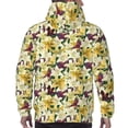 thumbnail image 7 of Naloa Lilies Flowers Men's Casual Hooded Collar Drawstring Hoodies Pullover Sweatshirts Casual Long Sleeve Shirts-Large, 7 of 7