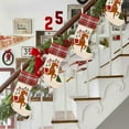 thumbnail image 6 of Luoshdecor Christmas Stockings,9 in Cute Santa Snowman Deer Gift Plaid Cuff Stocking for Holiday Xmas Party, 6 of 6