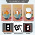 thumbnail image 3 of Yayeee Blank Wall Plate Cover 1-Gang 4.5"x2.7" Home Unused Decorative Outlet, Goldfish, 3 of 7