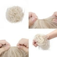 thumbnail image 3 of MY-LADY Messy Hair Bun Donut Bun Curly Wavy Synthetic Ponytail Extensions Hairpieces Hair Scrunchies Wraps Chignon for Women Girls (Grey/Brown/Silver/Black), 3 of 8