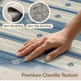 thumbnail image 6 of ODIKA 8'x10' Washable Area Rug Non-Shedding, Easy Care, Vintage Distressed Southwestern Geometric Bands Boho Striped Refined Structured for King Size Bedroom Under Bed, Master Suite, 6 of 7