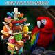 thumbnail image 3 of Juguetes para pájaros, juguetes para loros para pájaros grandes, loros grises africanos de madera con pimienta natural, guacamayos, cacatúas, juguetes para masticar loros amazónicos, juguete, 3 of 5